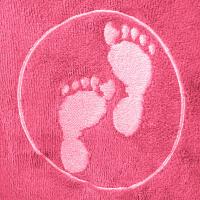 Two Bare Feet Kids Towelling Changing Robe - Hot Pink Extra Image 3 Preview